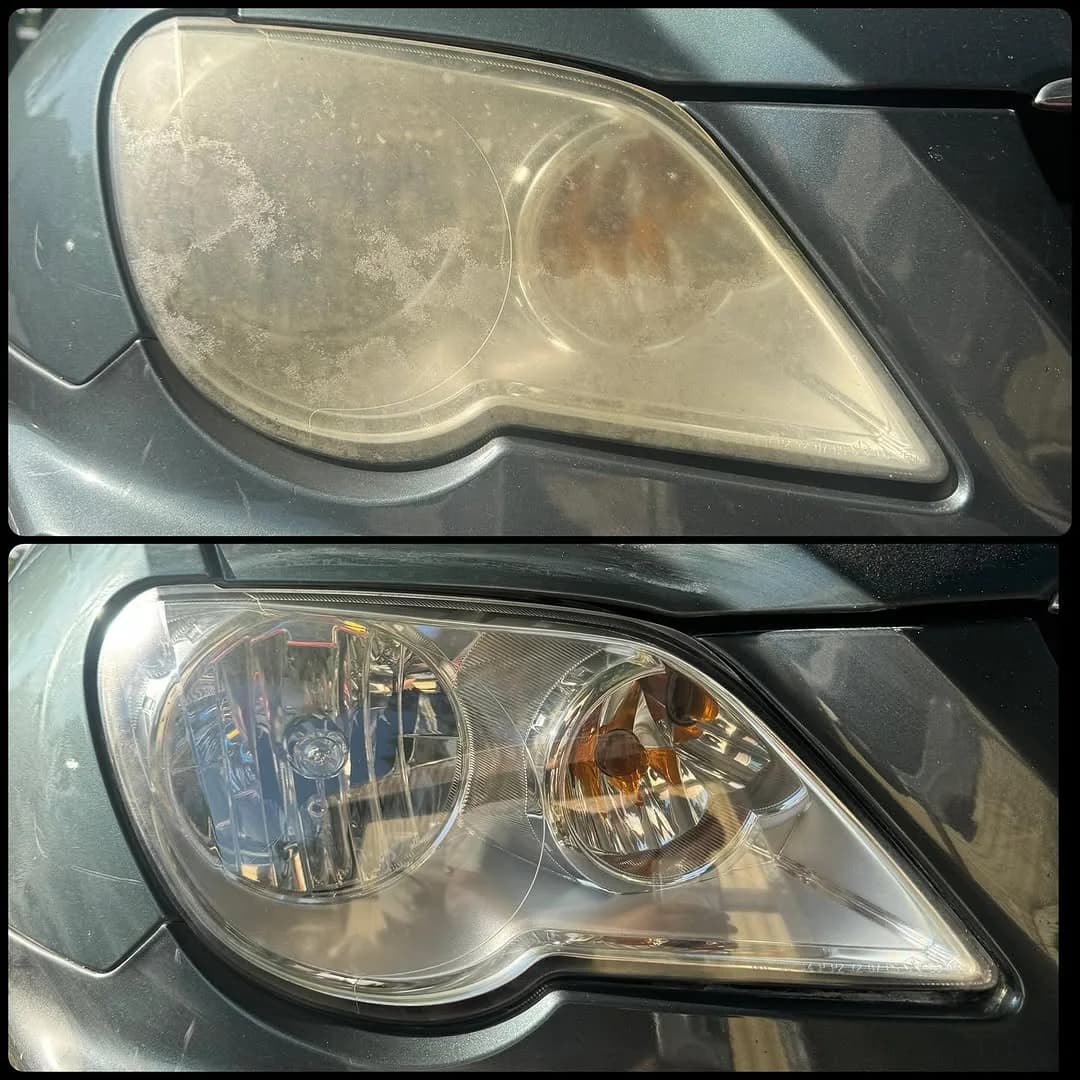 Another headlight-restoration comparison