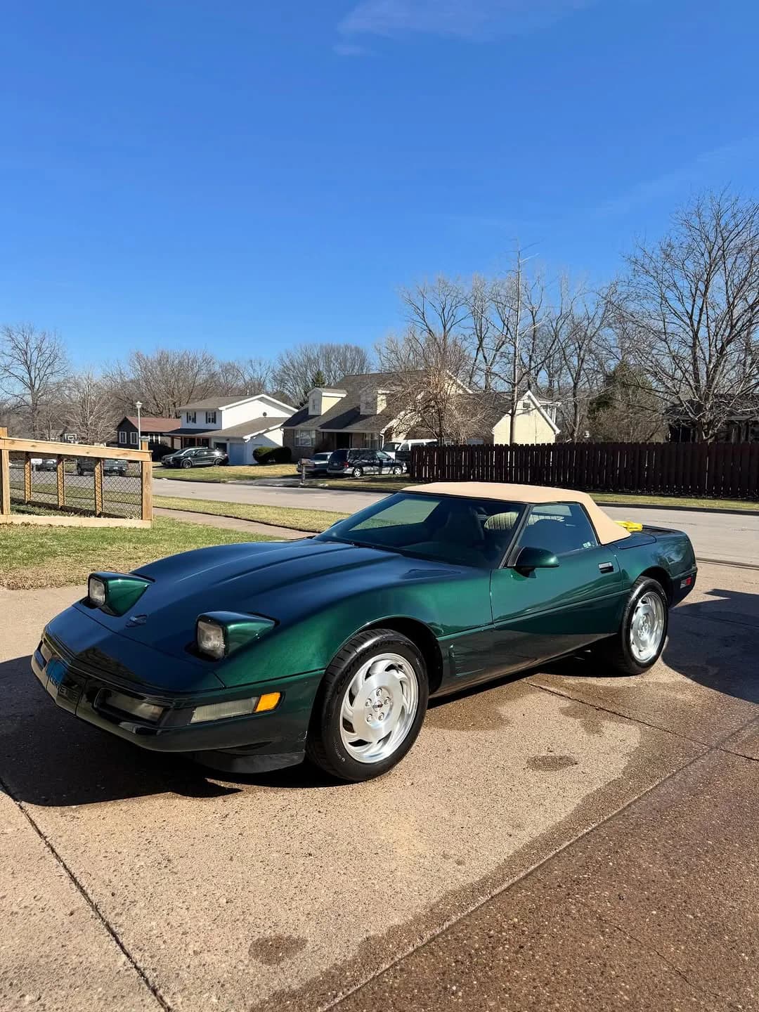 Chevrolet Corvette after an Evolution X wash and seal