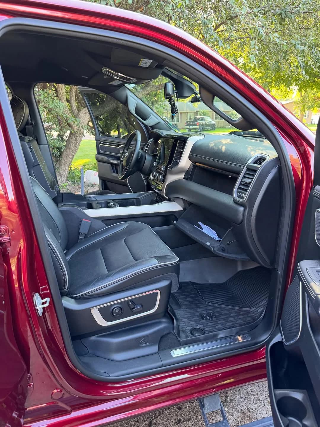 Interior work from a Ram 1500 full-detail sequence